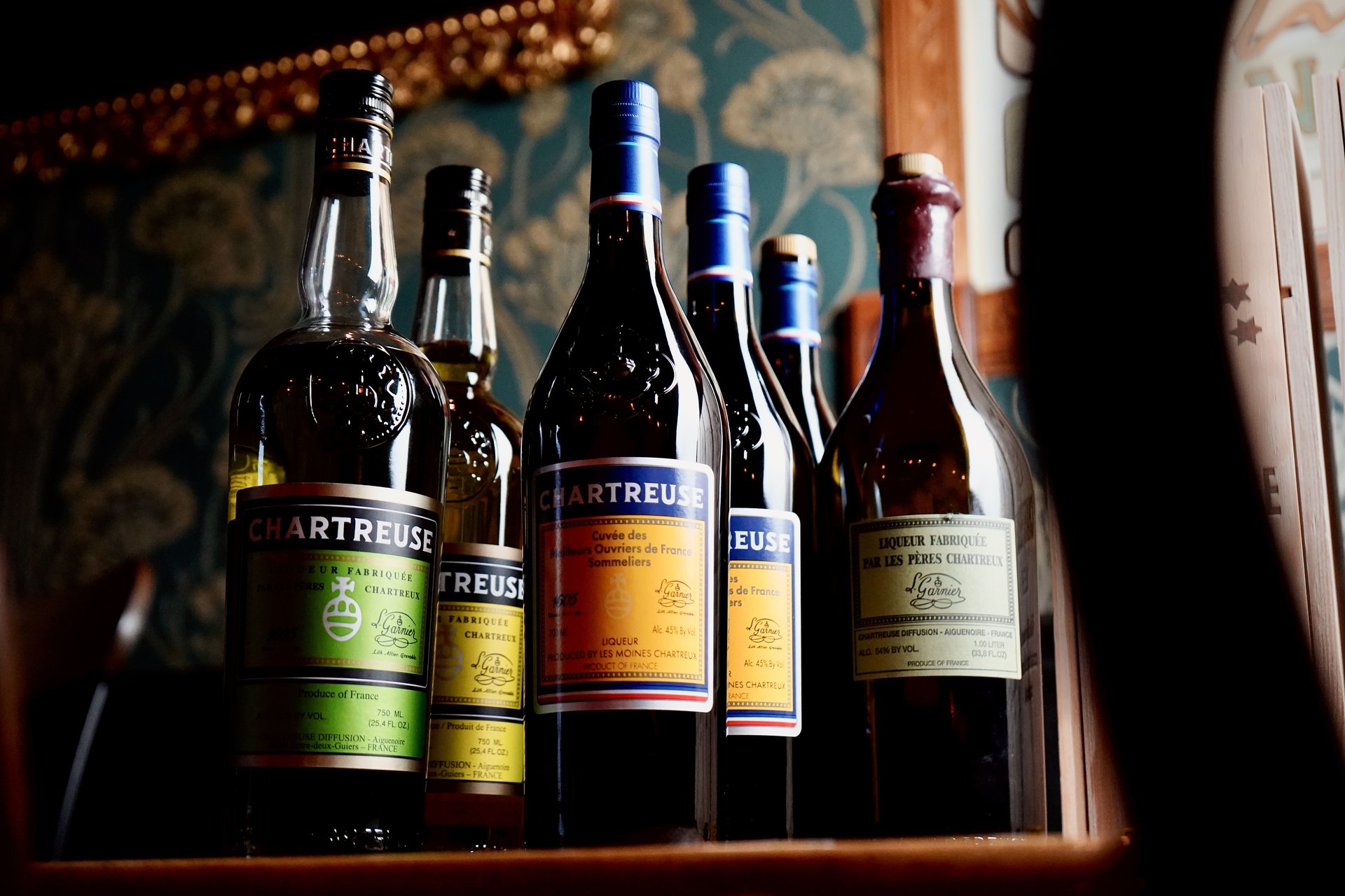 Chartreuse bottles